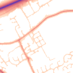 Daytime road noise heatmap for PE6 8FL