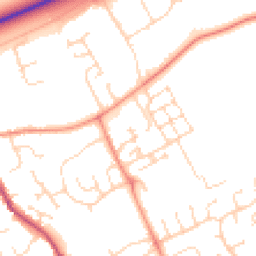 Daytime road noise heatmap for PE6 8GD
