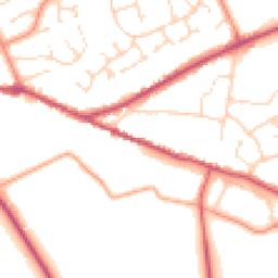 Daytime road noise heatmap for PE6 8HA