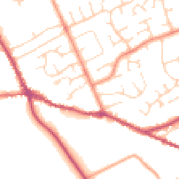Daytime road noise heatmap for PE6 8HT