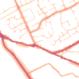 Daytime road noise heatmap for PE6 8PA