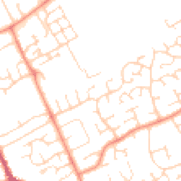 Daytime road noise heatmap for PE6 8PB