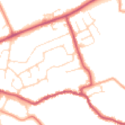 Daytime road noise heatmap for PE6 8QA