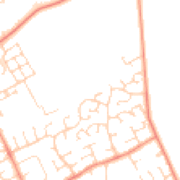 Daytime road noise heatmap for PE6 8WD