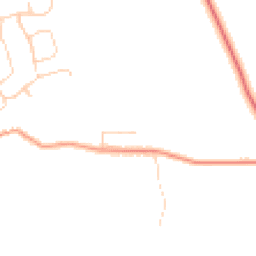 Daytime road noise heatmap for PE6 9BW