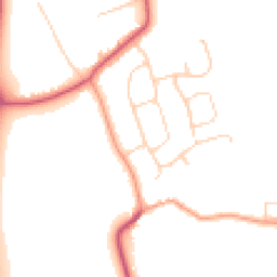 Daytime road noise heatmap for PE6 9DB