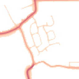 Daytime road noise heatmap for PE6 9DG