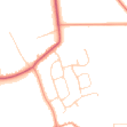 Daytime road noise heatmap for PE6 9DL