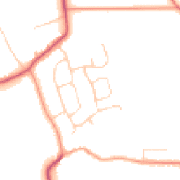 Daytime road noise heatmap for PE6 9DN
