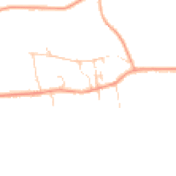 Daytime road noise heatmap for PE6 9EE