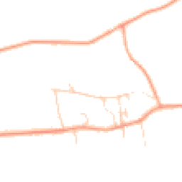 Daytime road noise heatmap for PE6 9EJ