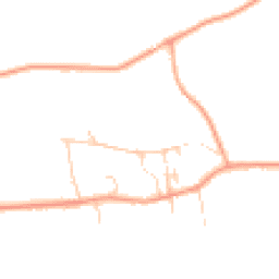 Daytime road noise heatmap for PE6 9ER