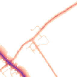 Daytime road noise heatmap for PE6 9RA