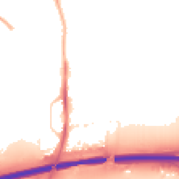 Night-time road noise heatmap for PE7 0LR