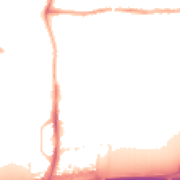 Night-time road noise heatmap for PE7 0ND