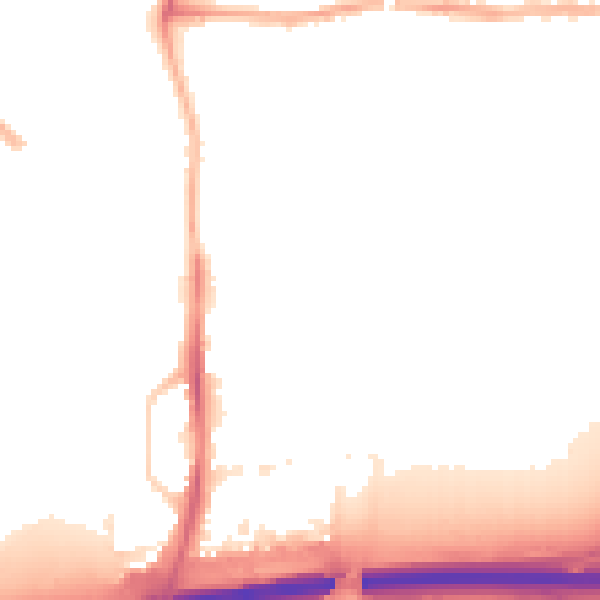 Night-time road noise heatmap for PE7 0NG