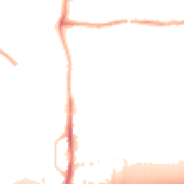 Night-time road noise heatmap for PE7 0NH