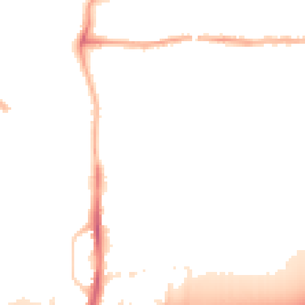 Night-time road noise heatmap for PE7 0NL