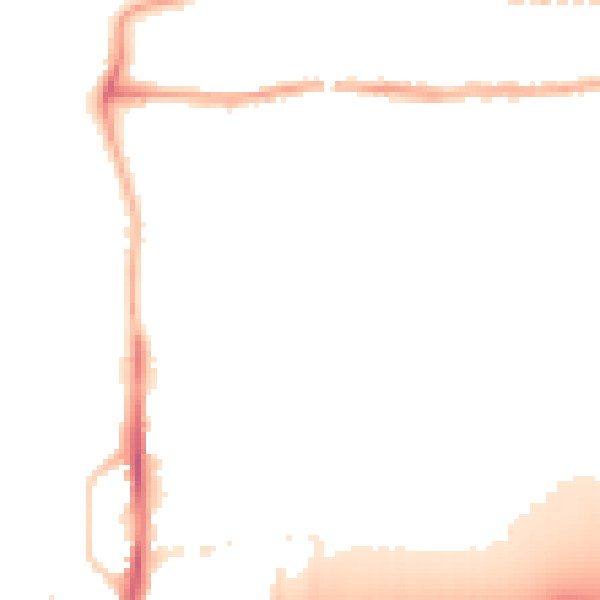 Night-time road noise heatmap for PE7 0NN