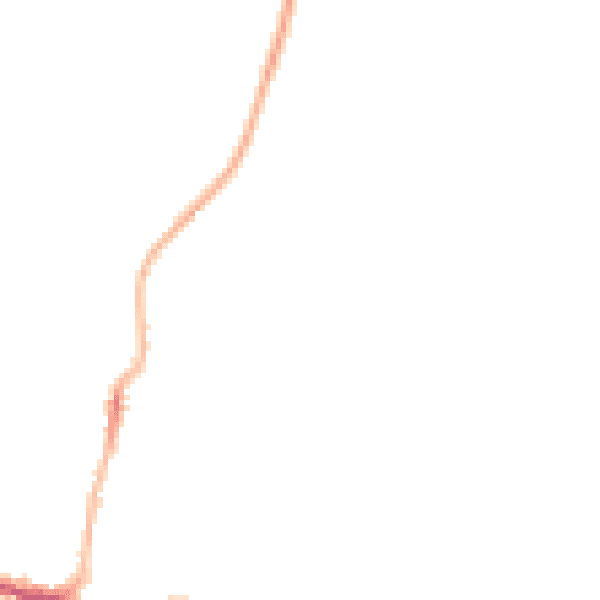 Night-time road noise heatmap for PE7 1GT