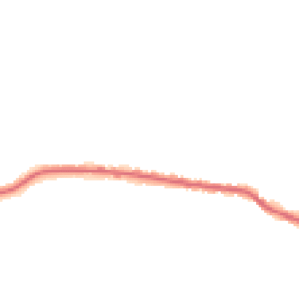 Night-time road noise heatmap for PE7 1LE