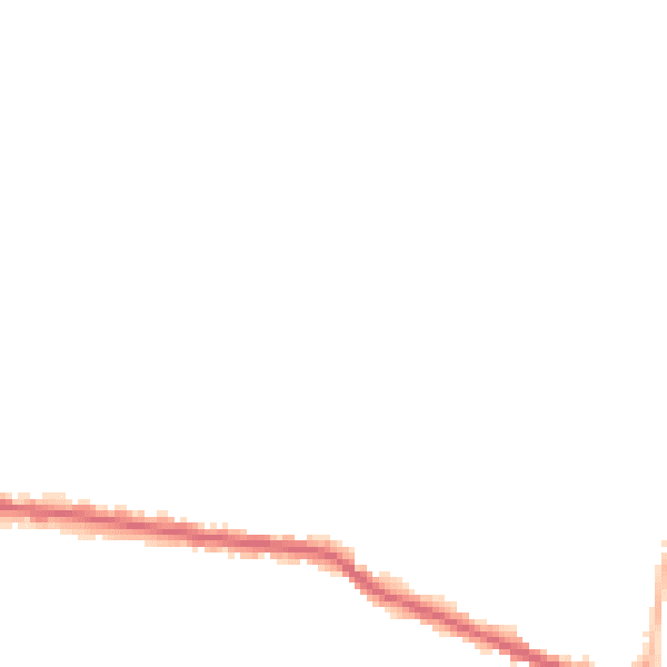 Night-time road noise heatmap for PE7 1PY