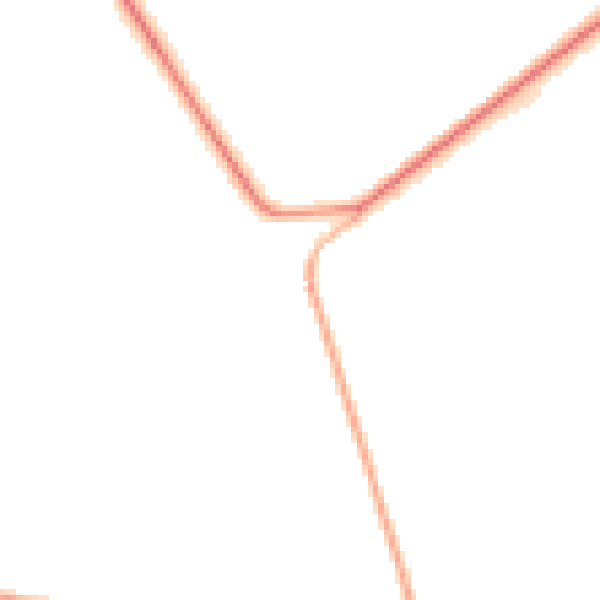 Daytime road noise heatmap for PE7 2DH