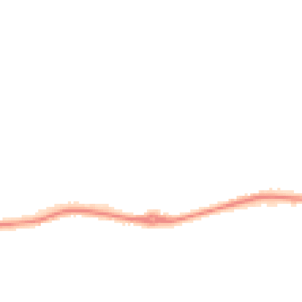 Night-time road noise heatmap for PE7 2FR