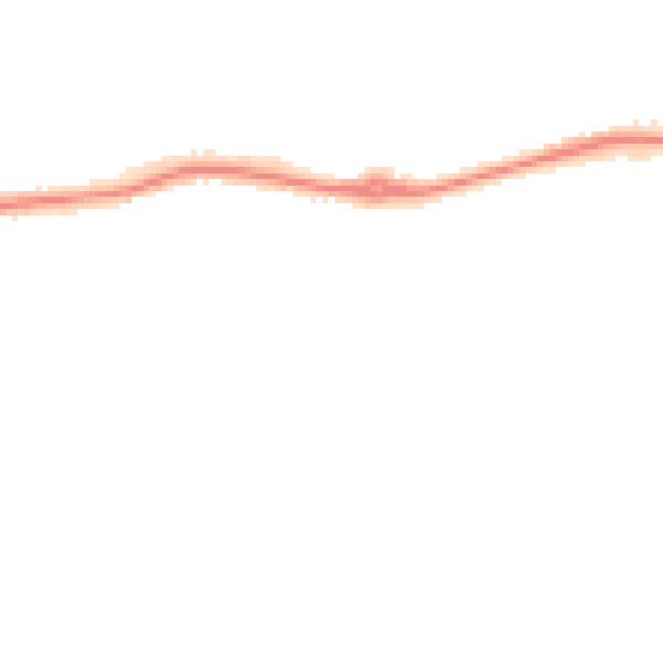 Night-time road noise heatmap for PE7 2GL