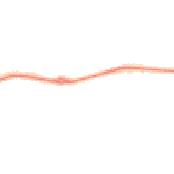 Night-time road noise heatmap for PE7 2GS