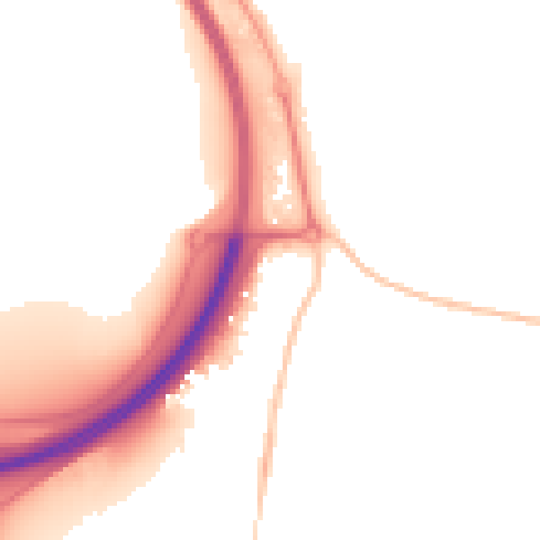 Night-time road noise heatmap for PE7 3FR