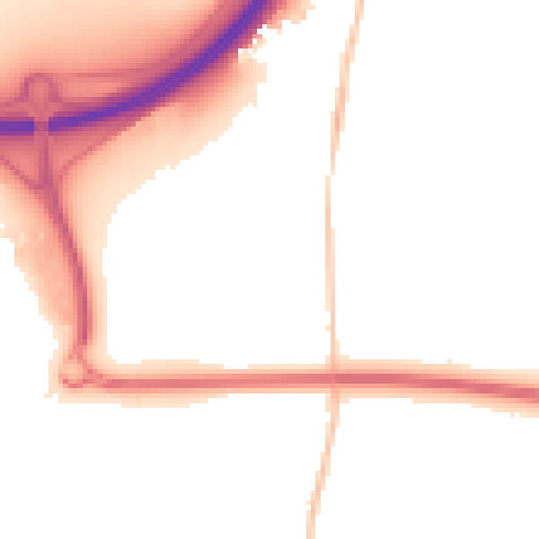 Night-time road noise heatmap for PE7 3FT