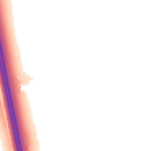 Night-time road noise heatmap for PE7 3QH
