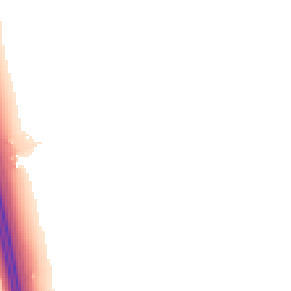 Night-time road noise heatmap for PE7 3QL