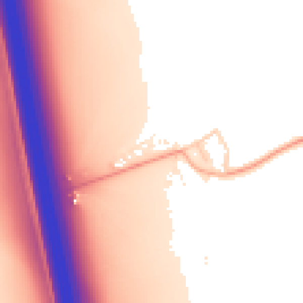 Daytime road noise heatmap for PE7 3QR