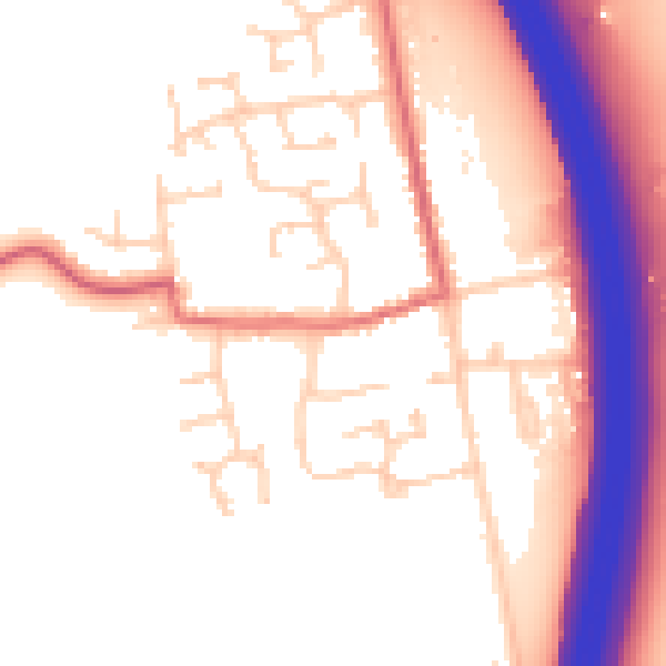 Daytime road noise heatmap for PE7 3RF