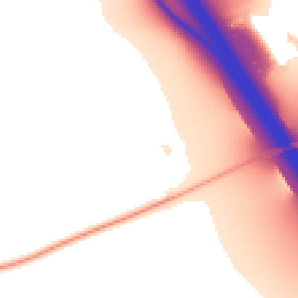 Daytime road noise heatmap for PE7 3TP