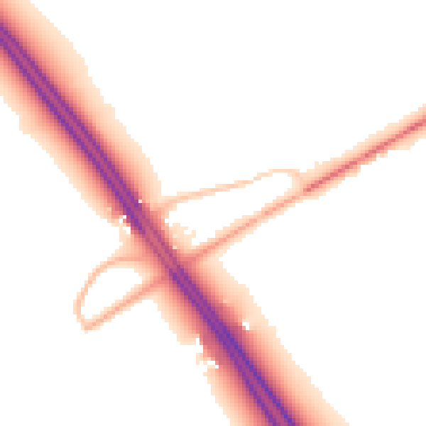 Night-time road noise heatmap for PE7 3UR