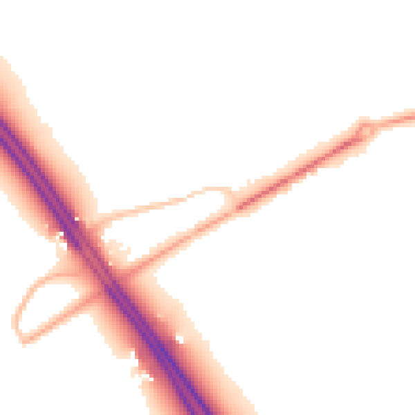 Night-time road noise heatmap for PE7 3UT