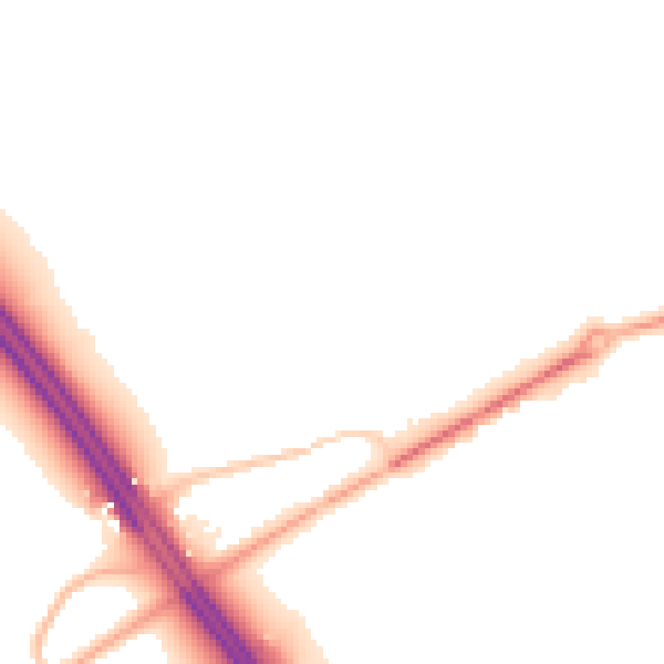 Night-time road noise heatmap for PE7 3UU