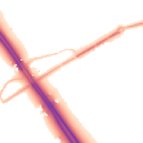 Night-time road noise heatmap for PE7 4AE