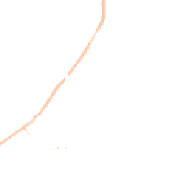 Night-time road noise heatmap for PE7 7BY