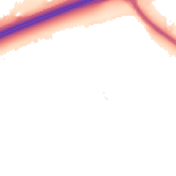 Night-time road noise heatmap for PE7 8AR