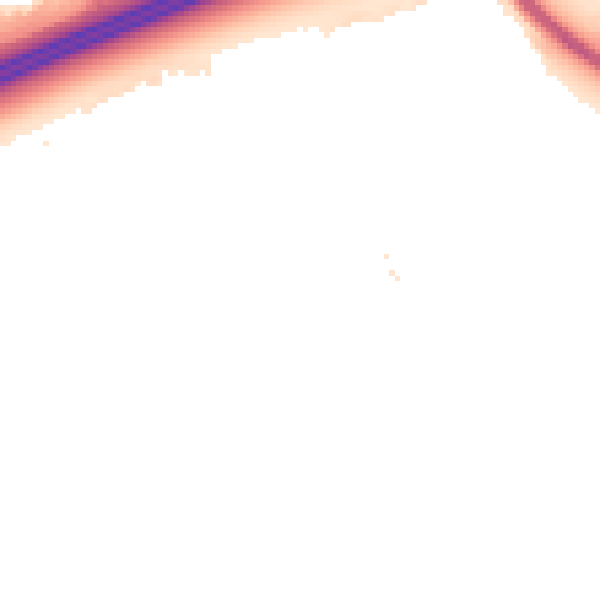 Night-time road noise heatmap for PE7 8BH