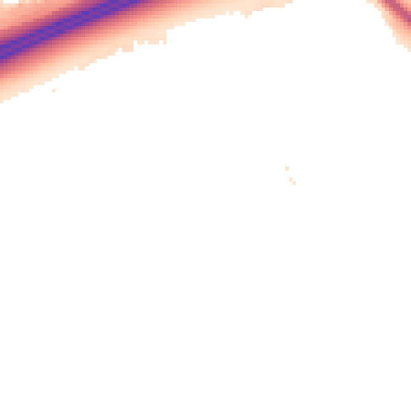 Night-time road noise heatmap for PE7 8BN