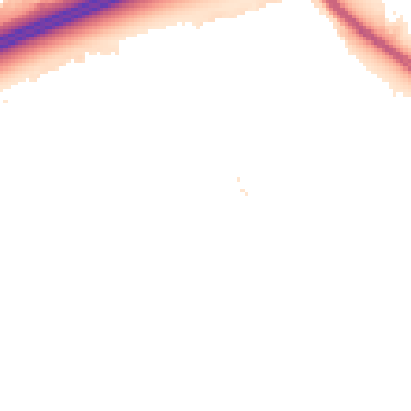 Night-time road noise heatmap for PE7 8BW