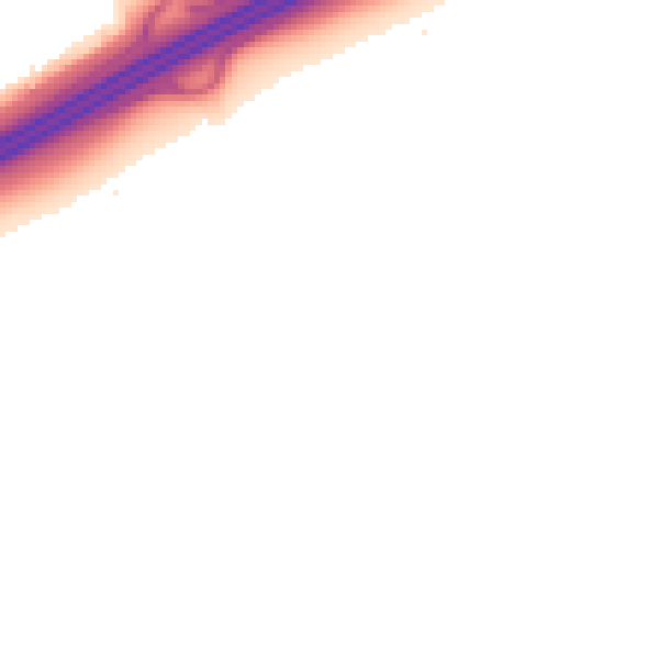 Night-time road noise heatmap for PE7 8FA