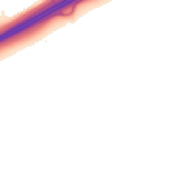 Night-time road noise heatmap for PE7 8FX