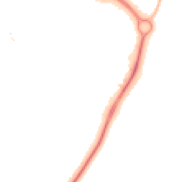 Night-time road noise heatmap for PE7 8GH