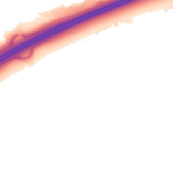 Night-time road noise heatmap for PE7 8HH
